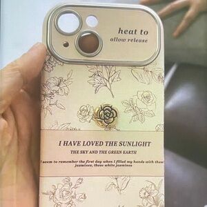 Floral Pattern Phone Case with Heat Release Feature
